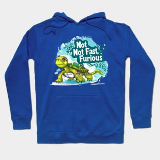 Not fast, Not Furious, turtle, watercolor, gift ideas Hoodie